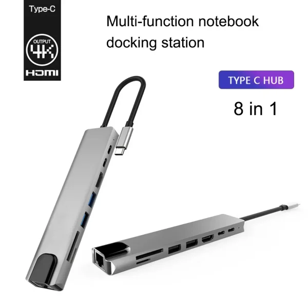 8 in 1 4K HDMI USB C Hub (3)