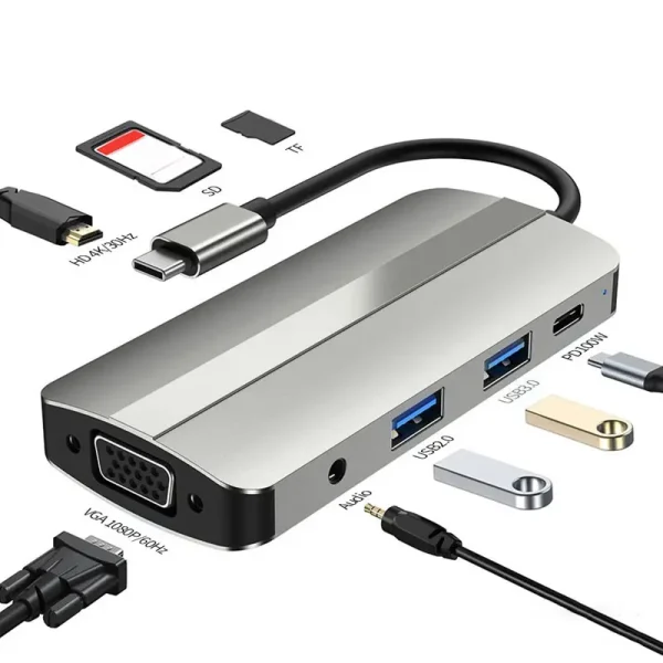 8-in-1 USB C Hub