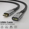 USB4 8K 240W C to C Fast Charging Cable (Male to Female)_1