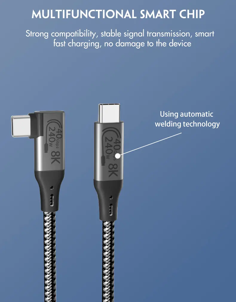 USB4 C to C Cable Fast Charge Cable (90°angle)_2