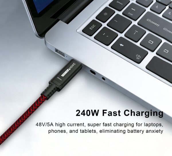 USB4 V2.0 16K 240W C to C Fast Charging Cable (Coaxial Model)_5