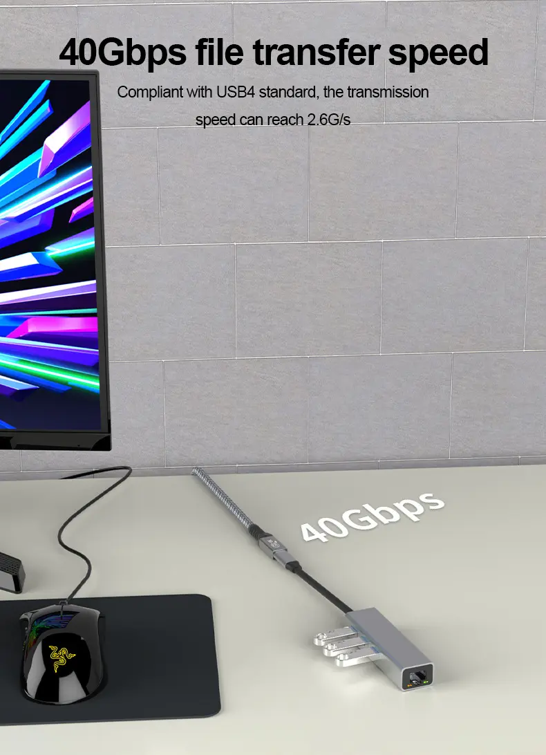 USB4 8K 240W C to C Fast Charging Cable (Male to Female)_7