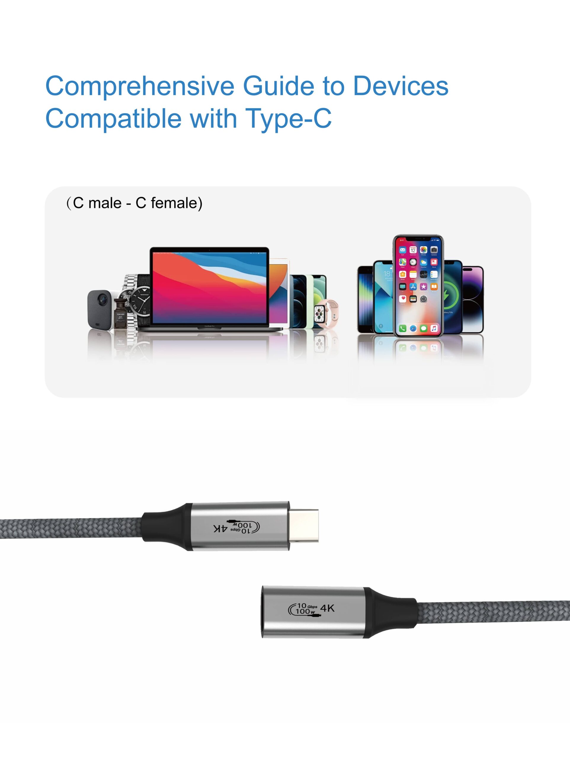 USB-C 3.1 Gen2 C to C Data Cable(05)