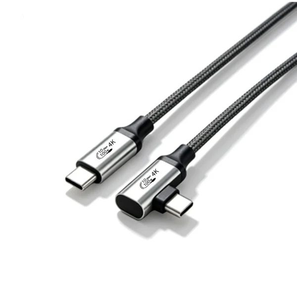 USB-C 3.1 Gen2 4K 100W C to C Data Cable (90° Degree)_02