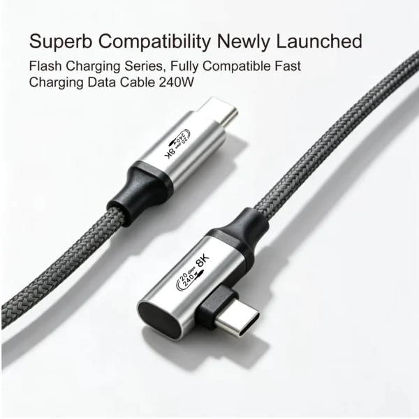 USB-C 3.2 Gen2 8K 240W C to C Data Cable(90° Degree)_03