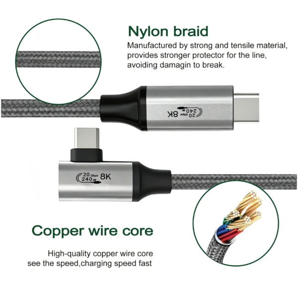 USB-C 3.2 Gen2 8K 240W C to C Data Cable(90° Degree)_04