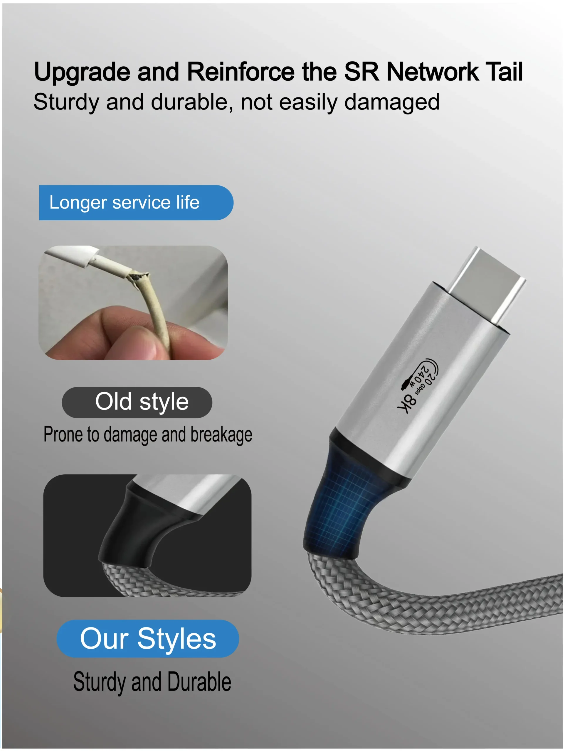 USB-C 3.2 Gen2 8K 240W C to C Data Cable(90° Degree)_02