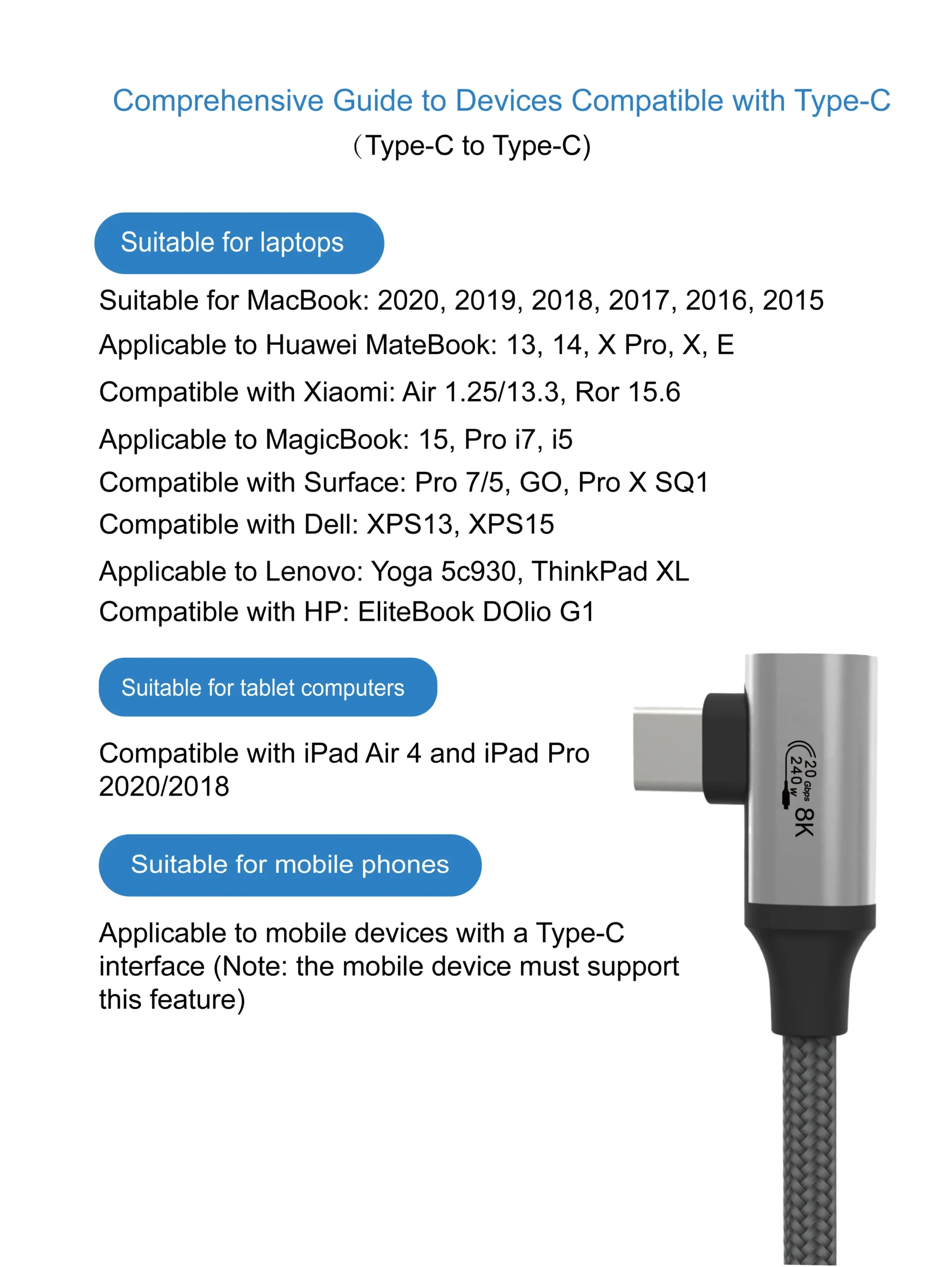 USB-C 3.2 Gen2 8K 240W C to C Data Cable(90° Degree)_05