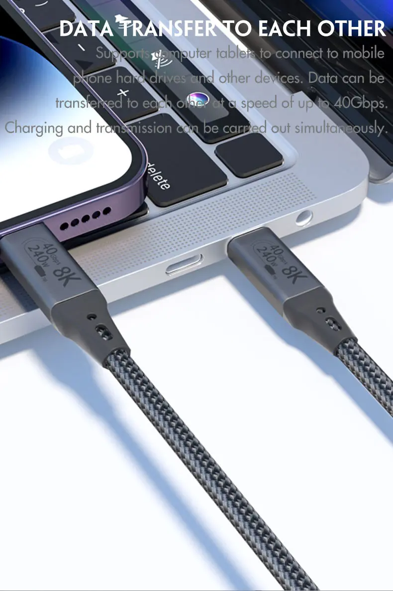 USB4 8K 240W C-C Fast Charging Cable_2