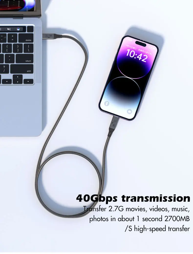USB4 8K 240W C-C Fast Charging Cable_6