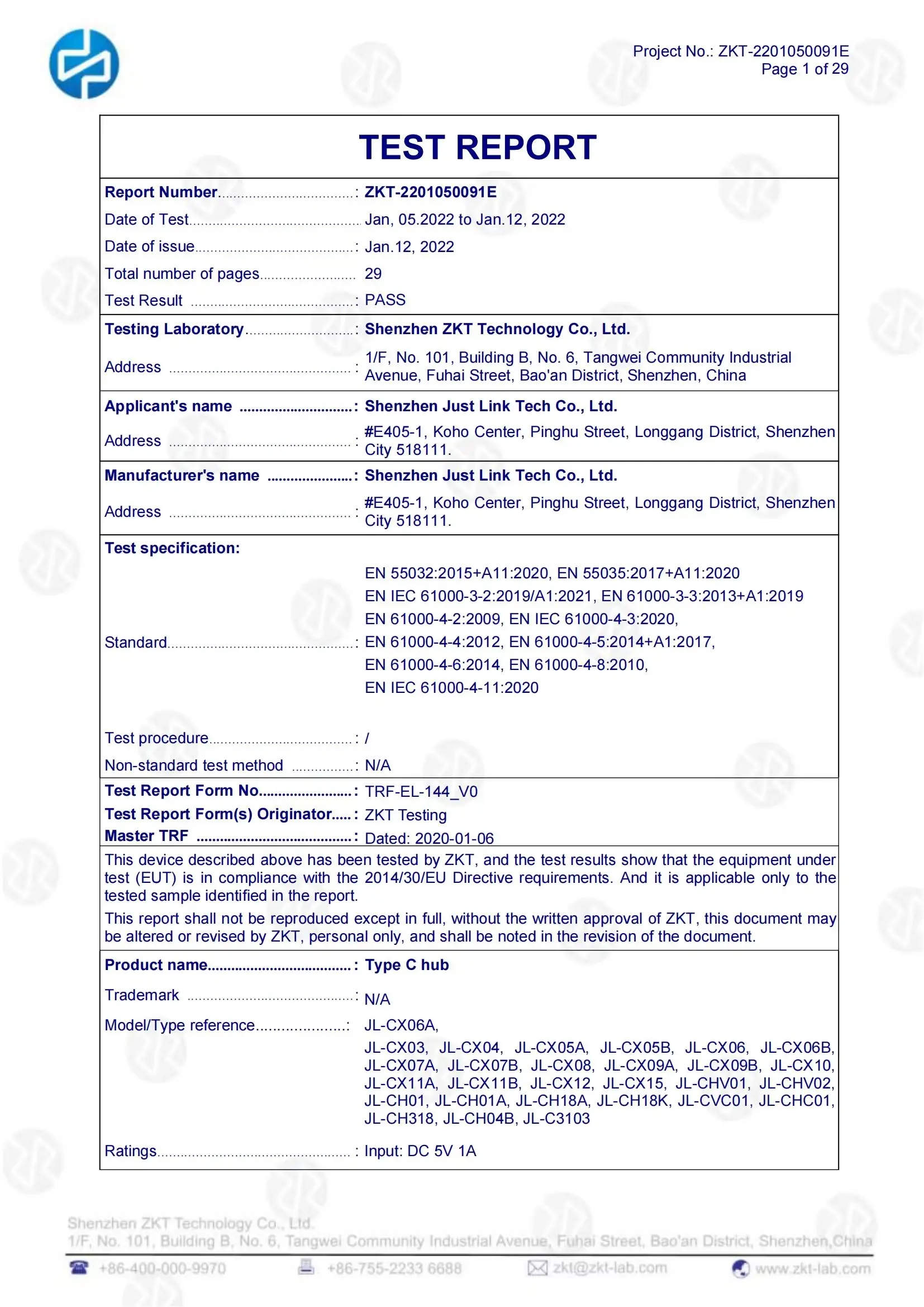 Ce Type C Hub Jan. 12, 2022